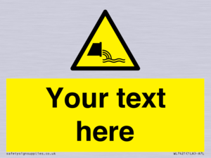 Custom Warning sewage effluent outfall